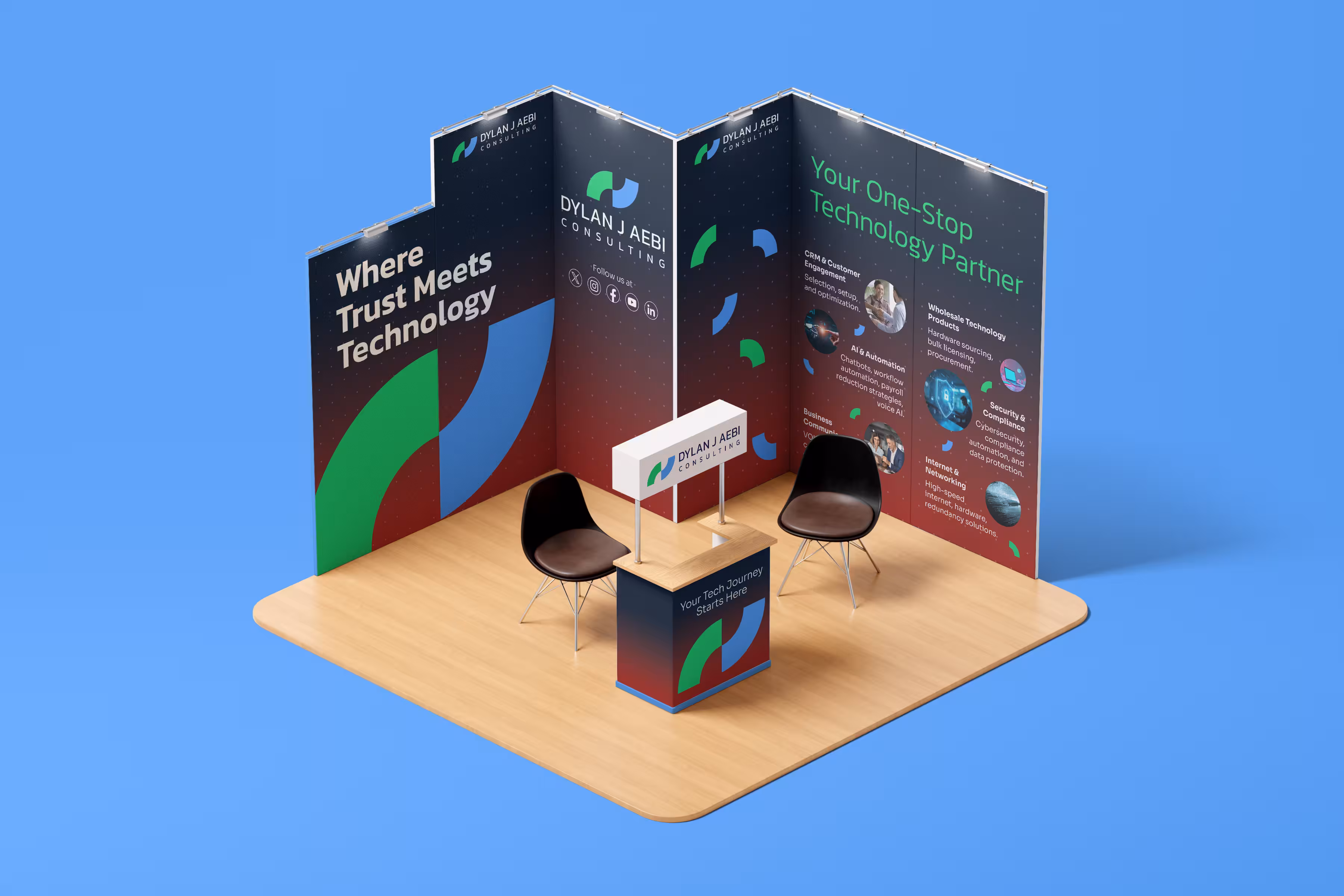 Trade Show Booth Design Mockup - Professional Exhibition Display Branding